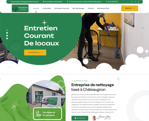 Création de sites internet sur Rennes et référencement naturel et seo réalisés par pensons digital